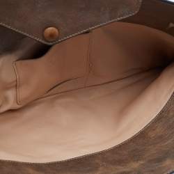 Chloe Metallic Bronze Leather Clutch