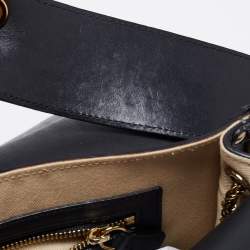 Chloé Black Python Leather Medium Sally Shoulder Bag
