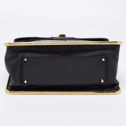 Chloé Black Python Leather Medium Sally Shoulder Bag