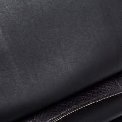 Chloé Black Python Leather Medium Sally Shoulder Bag