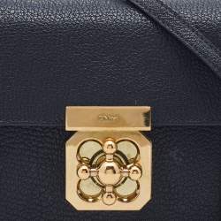 مملوكة مسبقًا حقيبة كروس كلوي ميني إلسي جلد أسود