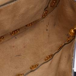 Pre Owned Chloe Brown Leather Medium Chain Detail Drew Shoulder Bag