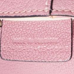 Pre Owned Chloe Old Rose Leather Mini Elsie Crossbody Bag