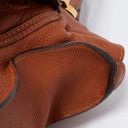 Pre Owned Chloé Brown Leather Medium Marcie Satchel