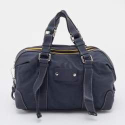 Pre Owned Chloe Dark Blue Leather Satchel