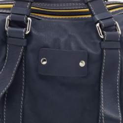 Pre Owned Chloe Dark Blue Leather Satchel