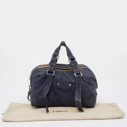 Pre Owned Chloe Dark Blue Leather Satchel