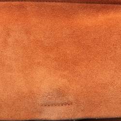 Pre Owned Chloe Brown/Orange Leather And Suede Faye Shoulder Bag