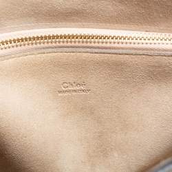 Pre Owned Chloe Brown/Orange Leather And Suede Faye Shoulder Bag