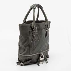 Pre Owned Chloe Grey studded Leather Paddington Tote