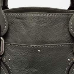 Pre Owned Chloe Grey studded Leather Paddington Tote