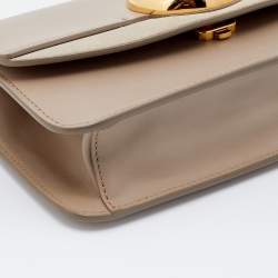 Pre Owned Chloe Beige Leather And Suede Shoulder Bag