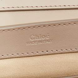 Pre Owned Chloe Beige Leather And Suede Shoulder Bag