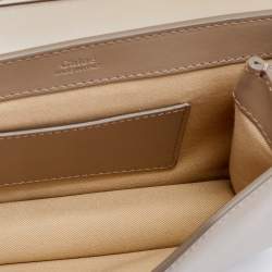 Pre Owned Chloe Beige Leather And Suede Shoulder Bag