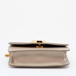 Pre Owned Chloe Beige Leather And Suede Shoulder Bag