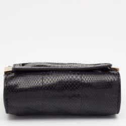 مملوكة مسبقًا Chloe Black Python Leather Elle Chain Bag
