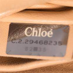 مملوكة مسبقًا حقيبة كتف كلوي إلسي جلد سوداء