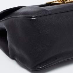 Pre Owned حقيبة كتف كلوي إيلسي جلد أسود متوسطة 