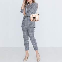 Pre Owned حقيبة كتف كلوي إيلسي جلد وردي مزخرف كريستال