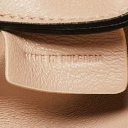 Chloe Grey Leather Flap Clutch