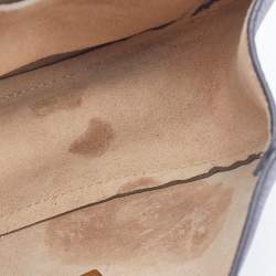 Pre Owned حقيبة كروس كلوي درو جلد برتقالي بنفسجية صغيرة 