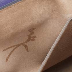 Pre Owned حقيبة كروس كلوي درو جلد برتقالي بنفسجية صغيرة 