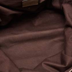 Pre Owned Chloe Brown Python Leather Chain Handle Tote