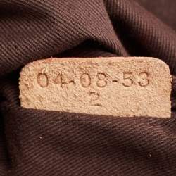 Pre Owned Chloe Brown Python Leather Chain Handle Tote