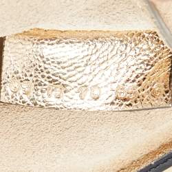 Pre Owned Chloe Metallic Gold Leather Medium Drew Shoulder Bag