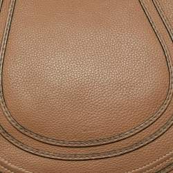 Pre Owned Chloe Brown Leather Medium Marcie Crossbody Bag