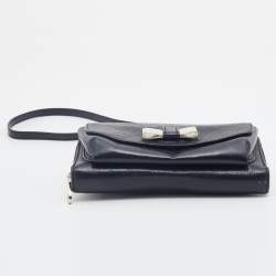 Pre Owned Chloe Black Leather Lily Clutch Bag