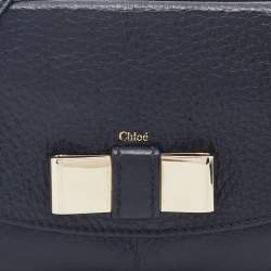 Pre Owned Chloe Black Leather Lily Clutch Bag
