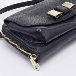 Pre Owned Chloe Black Leather Lily Clutch Bag