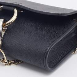 Pre Owned حقيبة كروس كلوي ميني فاي جلد أسود وسويدي