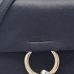 Pre Owned حقيبة كروس كلوي ميني فاي جلد أسود وسويدي