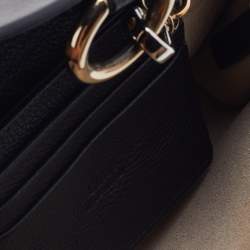 Pre Owned حقيبة كروس كلوي ميني فاي جلد أسود وسويدي