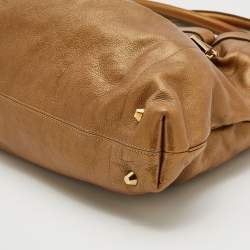 Pre Owned Chloe Metallic Gold Leather Large Victoria Tote