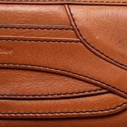 Pre Owned Chloe Brown Leather Continental Wallet