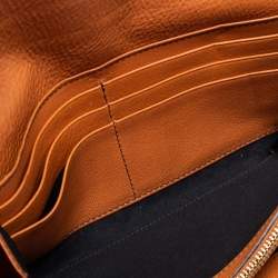 Pre Owned Chloe Brown Leather Continental Wallet