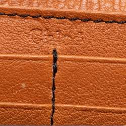 Pre Owned Chloe Brown Leather Continental Wallet