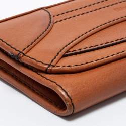 Pre Owned Chloe Brown Leather Continental Wallet