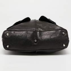 Pre Owned Chloe Black Leather Twin Pocket Shopper Tote