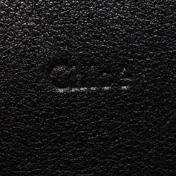 Pre Owned Chloe Black Leather Heart Charm Flap Satchel