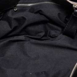 Pre Owned Chloe Black Leather Heart Charm Flap Satchel