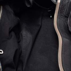 Pre Owned Chloe Black Leather Heart Charm Flap Satchel