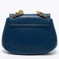 Pre Owned حقيبة كتف كلوي درو جلد سوداء صغيرة