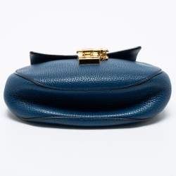 Pre Owned حقيبة كتف كلوي درو جلد سوداء صغيرة