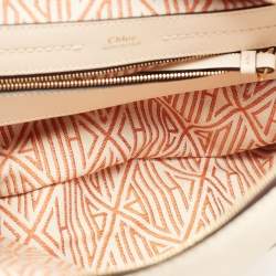 Pre Owned Chloe Beige Leather Medium Daria Satchel