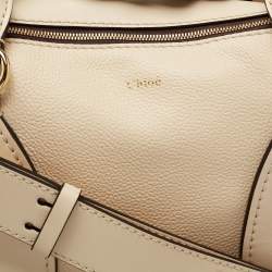 Pre Owned Chloe Beige Leather Medium Daria Satchel