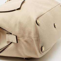Pre Owned Chloe Beige Leather Medium Daria Satchel